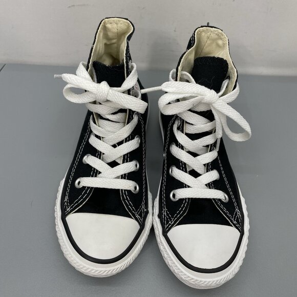 Converse Chuck Taylor All Star Sneakers Shoes Canvas Black Kids Youth 12 - Picture 4 of 11